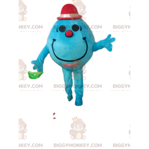 BIGGYMONKEY™ mascottekostuum van turquoise ronde man met een