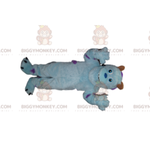 BIGGYMONKEY™ mascot costume of Sully, the turquoise monster