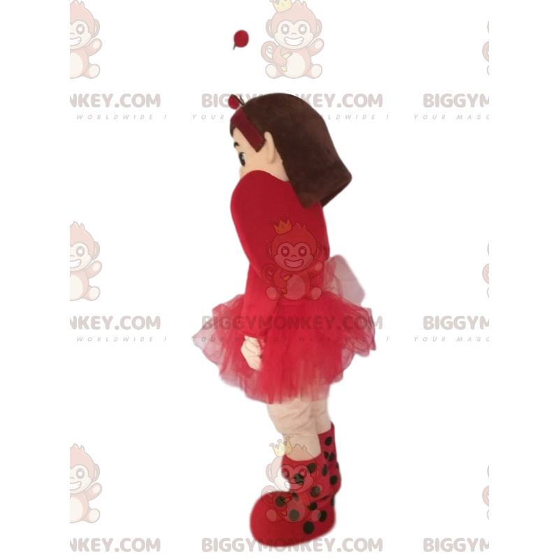 Lille pige BIGGYMONKEY™ maskot kostume med sød fuchsia tyl