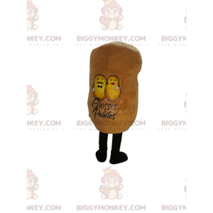 Costume de mascotte BIGGYMONKEY™ de patate jaune. Costume de