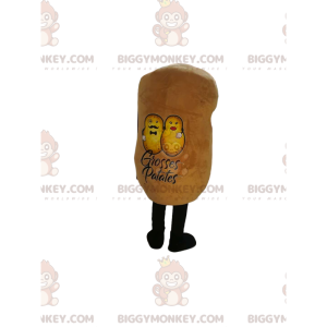 Gelbe Kartoffel BIGGYMONKEY™ Maskottchen-Kostüm. gelbes