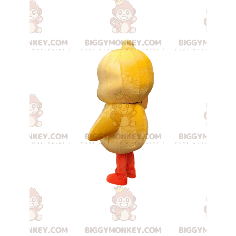 Meget sød gul chick BIGGYMONKEY™ maskot kostume. kylling