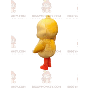 Erittäin söpö keltainen poikasen BIGGYMONKEY™ maskottiasu.