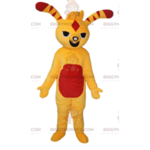 Costume mascotte BIGGYMONKEY™ creatura divertente giallo e