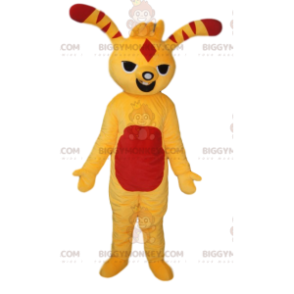 Disfraz de mascota BIGGYMONKEY™ de criatura divertida amarilla