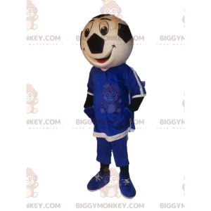 Disfraz de mascota BIGGYMONKEY™ con cabeza de balón de fútbol