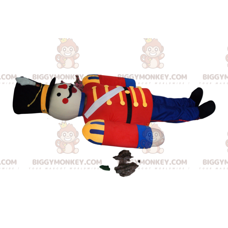 Costume de mascotte BIGGYMONKEY™ de soldat avec une veste rouge