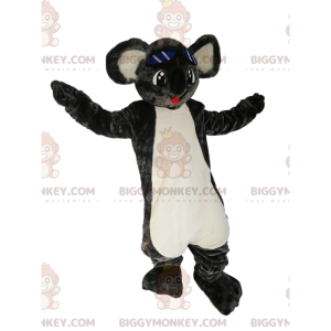 BIGGYMONKEY™ mascottekostuum van grijze koala met een grote