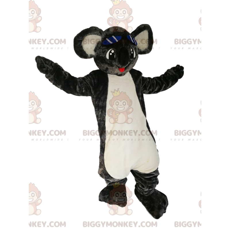 Costume de mascotte BIGGYMONKEY™ de koala gris avec un grand