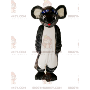 BIGGYMONKEY™ costume da mascotte di koala grigio con un grande