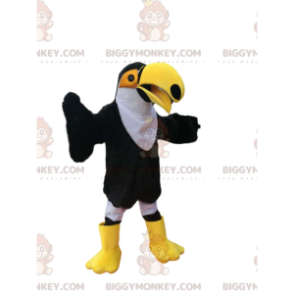 BIGGYMONKEY™ Mascot Costume of Black and White Toucan with Big