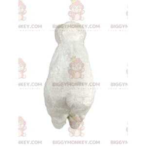 Cute polar bear BIGGYMONKEY™ mascot costume. White bear costume