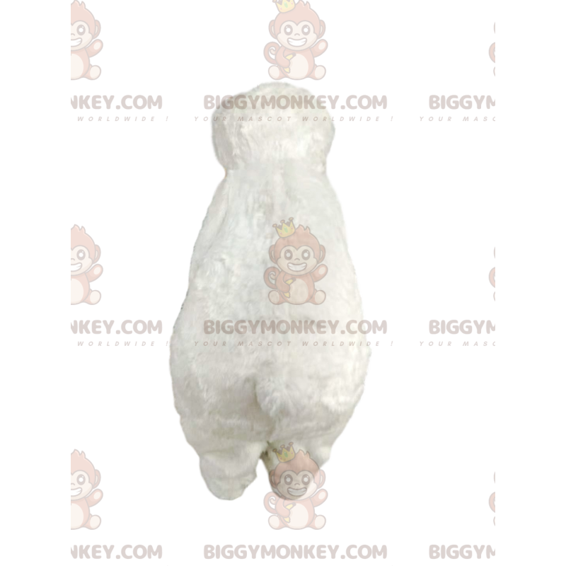 Bonito traje de mascote BIGGYMONKEY™ de urso polar. fantasia de