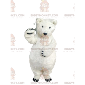 Schattig ijsbeer BIGGYMONKEY™ mascottekostuum. Witte beer