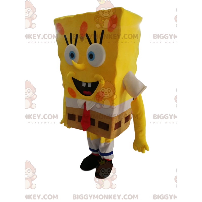 Fato de mascote do Bob Esponja BIGGYMONKEY™. Fantasia de Bob