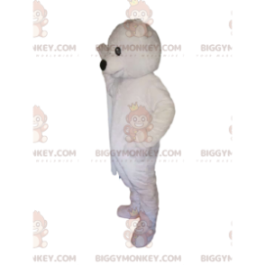 Sehr wacher Eisbär BIGGYMONKEY™ Maskottchen-Kostüm. Kostüm