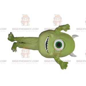 Fantasia de mascote Monsters Inc. Bob, o Ciclope Verde