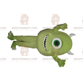 Fantasia de mascote Monsters Inc. Bob, o Ciclope Verde