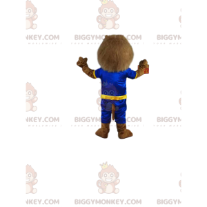 Disfraz de mascota león marrón BIGGYMONKEY™ con ropa deportiva