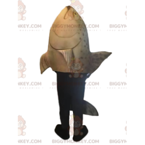 Tan Trout BIGGYMONKEY™ Mascot Costume. trout costume –