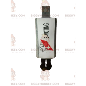 Disfraz de mascota de botella de medicina blanca BIGGYMONKEY™.