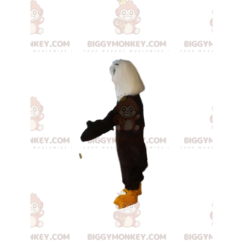 Golden eagle BIGGYMONKEY™ mascot costume, with a beautiful