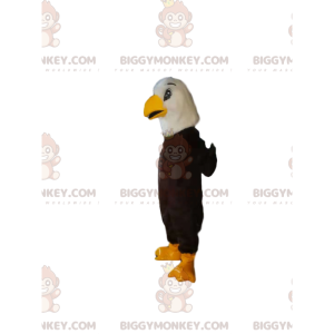 Golden eagle BIGGYMONKEY™ mascot costume, with a beautiful