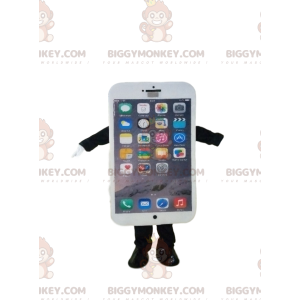 White Smart Phone BIGGYMONKEY™ Mascot Costume. – Biggymonkey.com