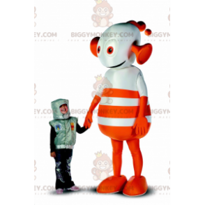 Costume de mascotte BIGGYMONKEY™ de robot d'extra-terrestre