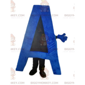 Blue Letter A BIGGYMONKEY™ Mascot Costume. Letter A Costume –