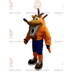 BIGGYMONKEY™ maskotkostume fra det berømte Sega videospil Crash