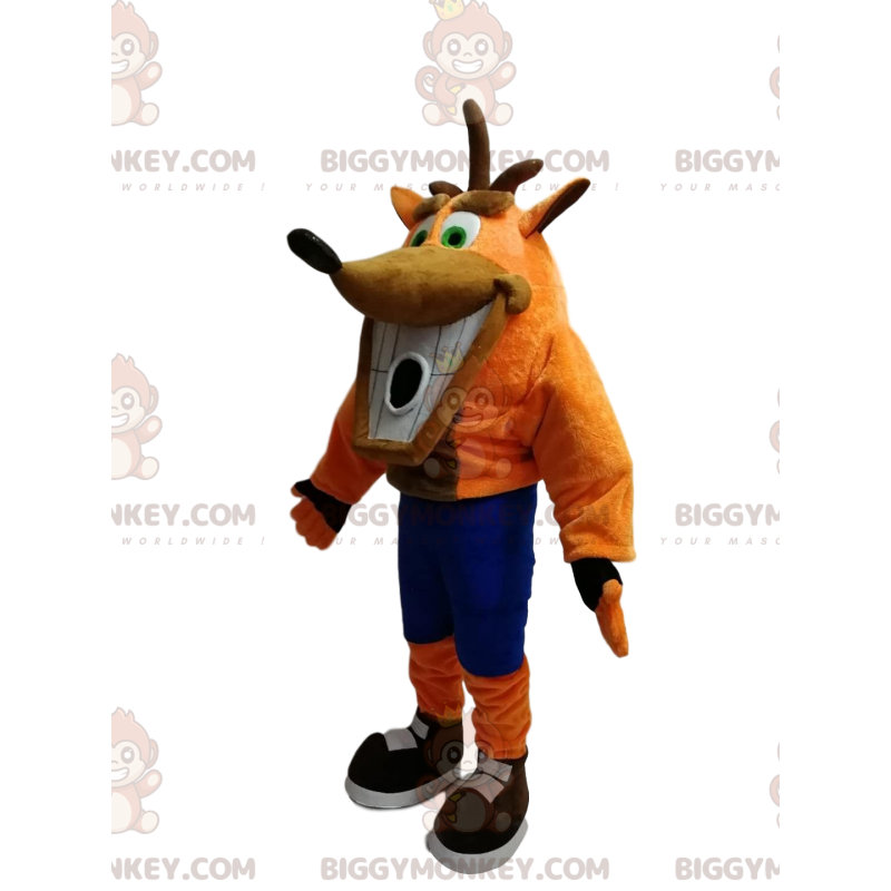 BIGGYMONKEY™ maskotkostume fra det berømte Sega videospil Crash