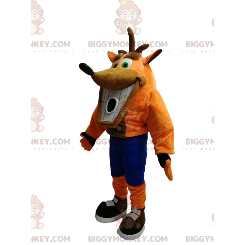 Kostým maskota BIGGYMONKEY™ ze slavné videohry Sega Crash
