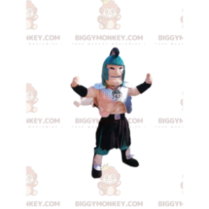 Kostium maskotki rzymskiego wojownika BIGGYMONKEY™ z niebieskim