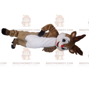 BIGGYMONKEY™-mascottekostuum van vrolijk klein rendier met