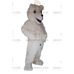 IJsbeer BIGGYMONKEY™-mascottekostuum met grote glimlach -