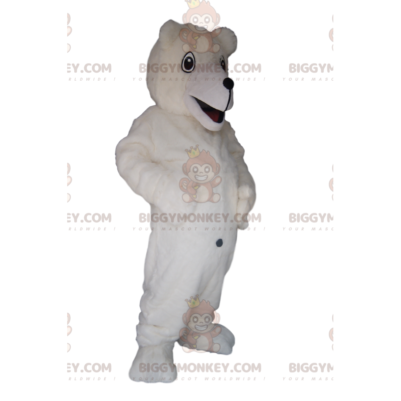 Costume da mascotte dell'orso polare BIGGYMONKEY™ con un grande