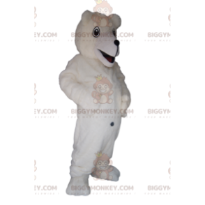 Στολή μασκότ Πολικής Αρκούδας BIGGYMONKEY™ με μεγάλο χαμόγελο -