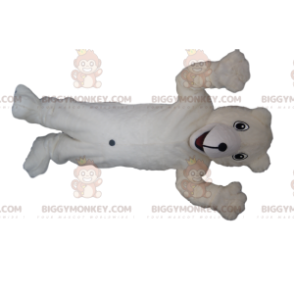 Costume de mascotte BIGGYMONKEY™ d'ours blanc avec un grand