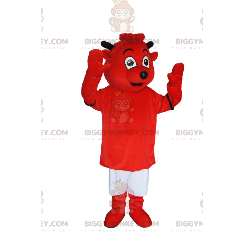 Costume de mascotte BIGGYMONKEY™ de petit diable rouge très