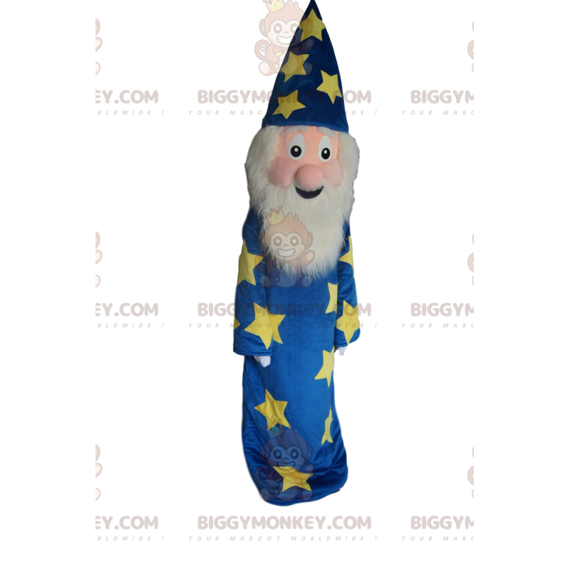 Kostým maskota Super Happy Merlin the Wizard BIGGYMONKEY™ –