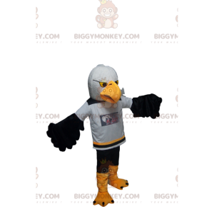 Kostým maskota Golden Eagle BIGGYMONKEY™ s vějířovitou košilí.
