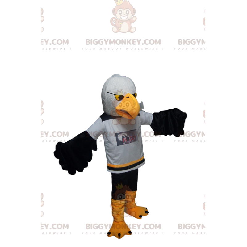 Costume da mascotte Golden Eagle BIGGYMONKEY™ con maglietta a