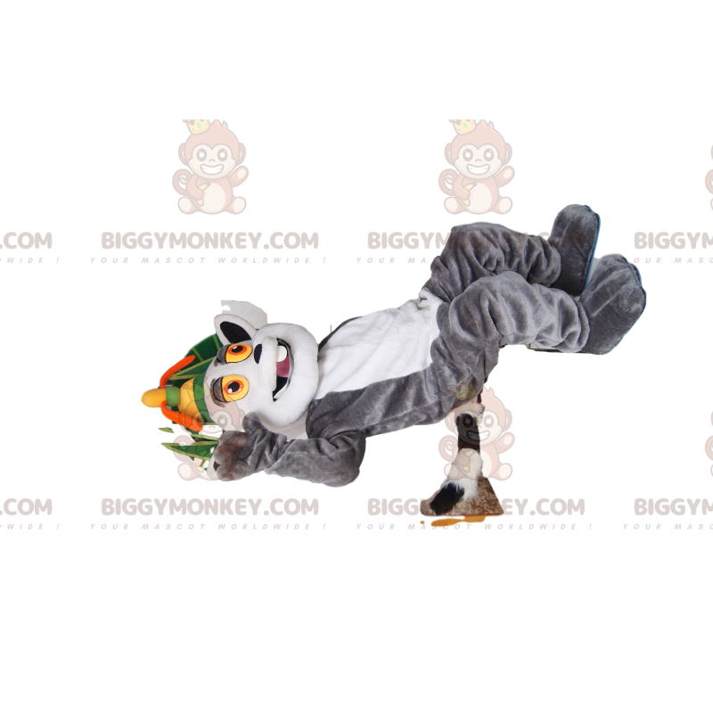 BIGGYMONKEY™ mascot costume of King Julian, the famous