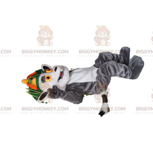 BIGGYMONKEY™ costume mascotte di Re Giuliano, il famoso lemure