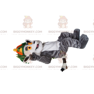 BIGGYMONKEY™ mascot costume of King Julian, the famous