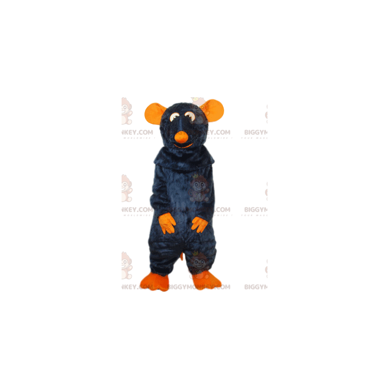 BIGGYMONKEY™ Μασκότ Κοστούμι Γκρι Αρουραίος, με πορτοκαλί