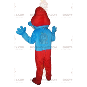 Στολή μασκότ Papa Smurf BIGGYMONKEY™. Στολή Παπά Στρουμφ -