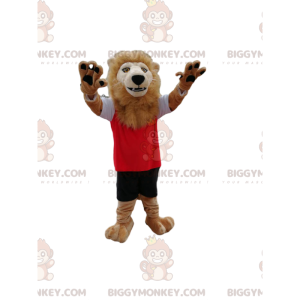 Costume de mascotte BIGGYMONKEY™ de lion avec sa belle