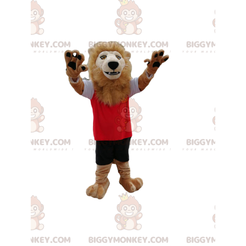 Costume de mascotte BIGGYMONKEY™ de lion avec sa belle